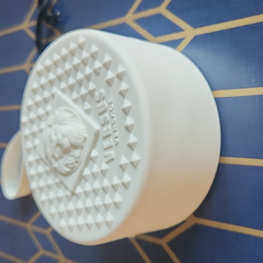 Versus Versace Textured White Round Wristlet Case Only - Picture 14 of 14